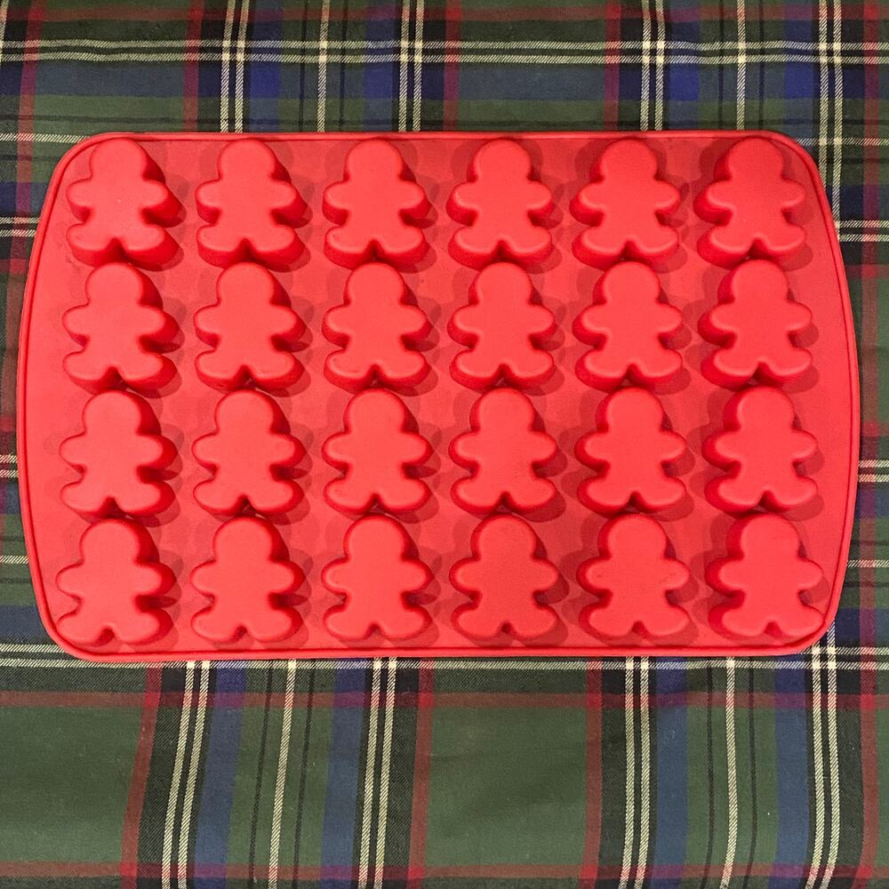 Wilton Ginger‎ Bread Boy Red Silicone 4x6 Baking Mold